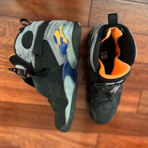 Air Jordan 8 Retro Black/Grey Phoenix Suns Mid Sneaker Shoe